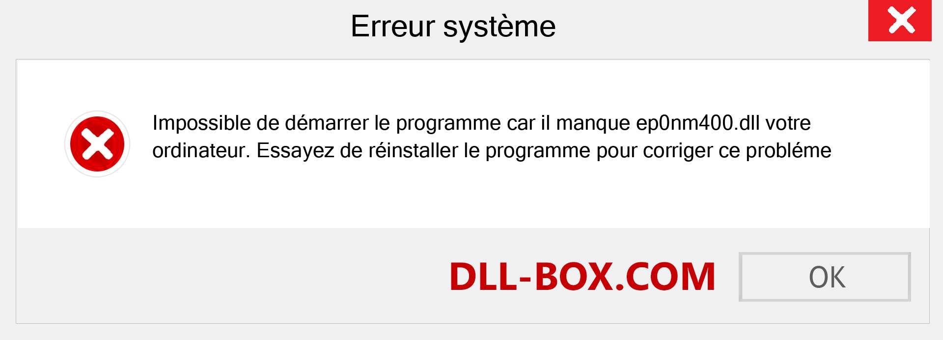 Le fichier ep0nm400.dll est manquant ?. Télécharger pour Windows 7, 8, 10 - Correction de l'erreur manquante ep0nm400 dll sur Windows, photos, images